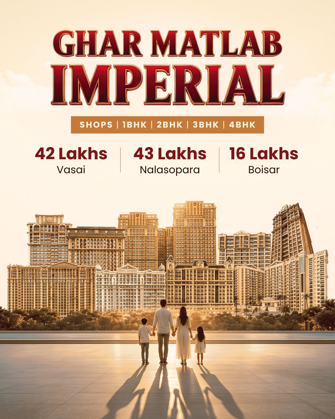 Ghar Matlab Imperial &ndash; Shops, 1, 2, 3 & 4 BHK in Vasai, Nalasopara & Boisar
